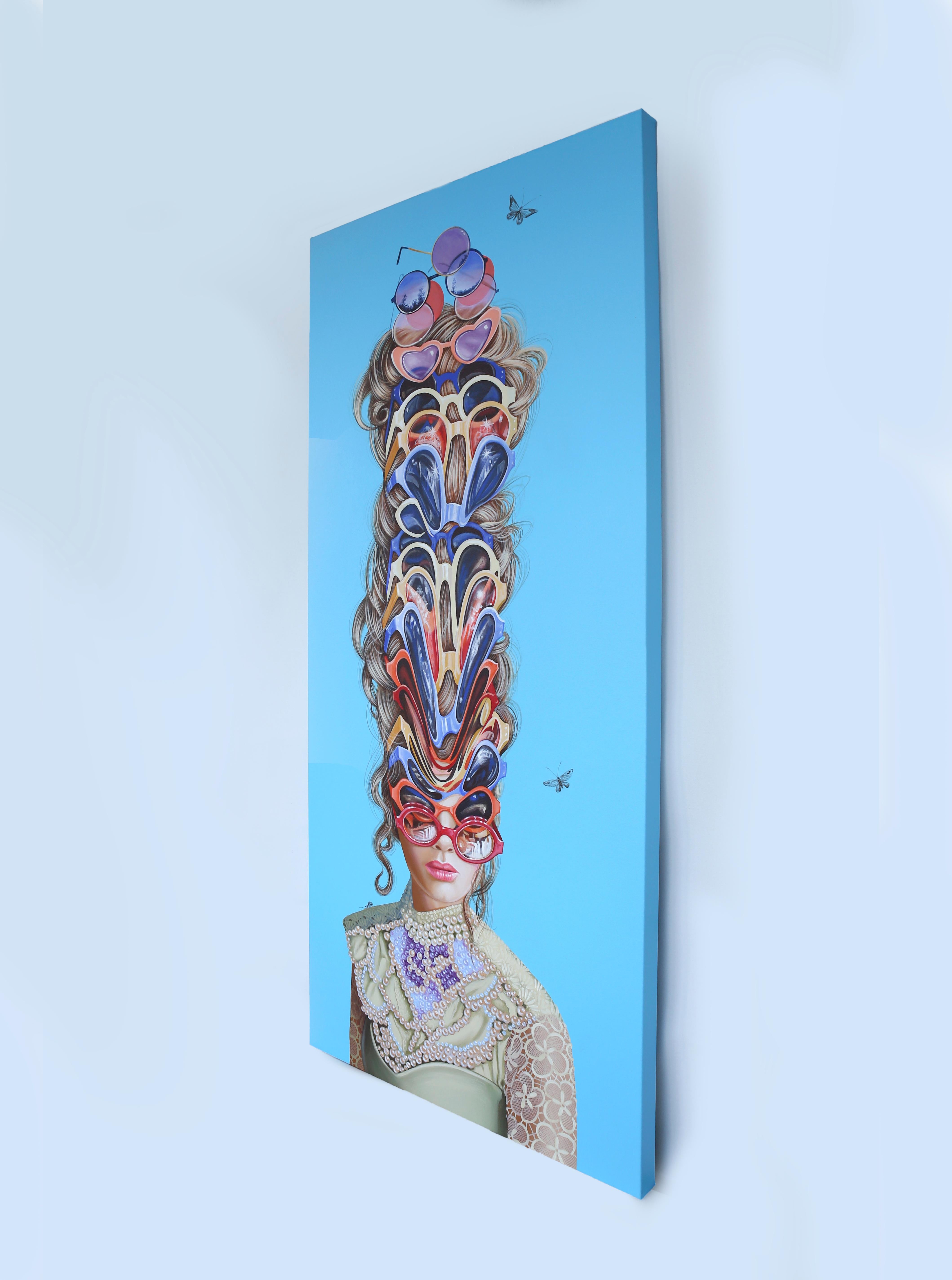 Twenty Shades of Sunlight - Zeitgenössische farbige surrealistische Malerei (Surrealismus), Painting, von Carlos Gamez De Francisco