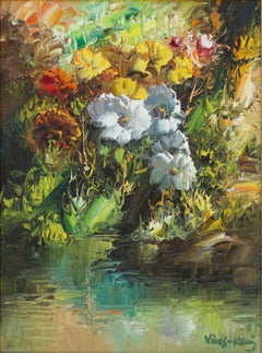 Wildflowers by Pond"