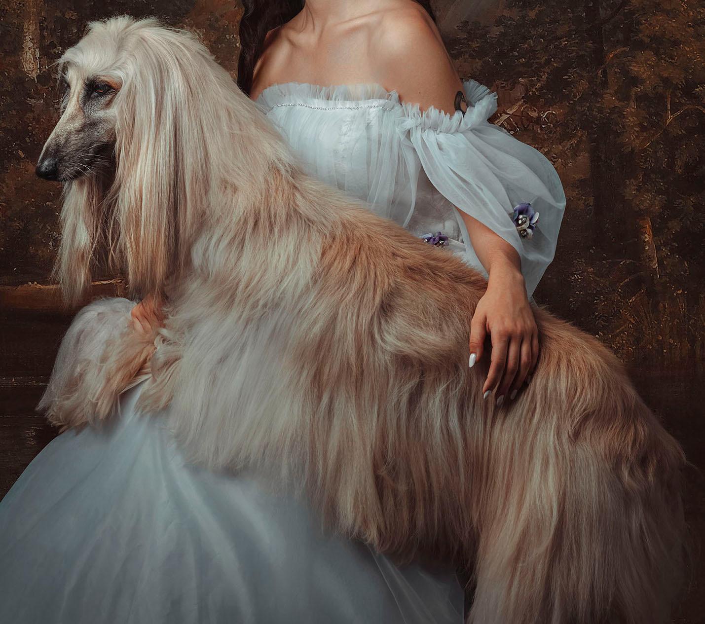 La dama del perro - Photograph Contemporáneo de Carlos Gamez De Francisco