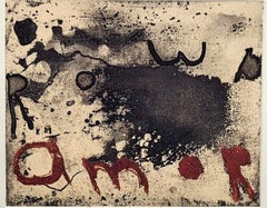 Carlos García de la Nuez, ¨Amor¨, 2003, Engraving, 15x19.5 in