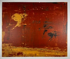 "Pauses" 2006 Original Abstract Hand Signed silkscreen Print Cuban Artist