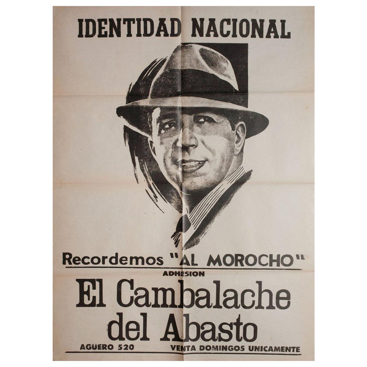 Carlos Gardel 1930s Argentine Poster For Sale