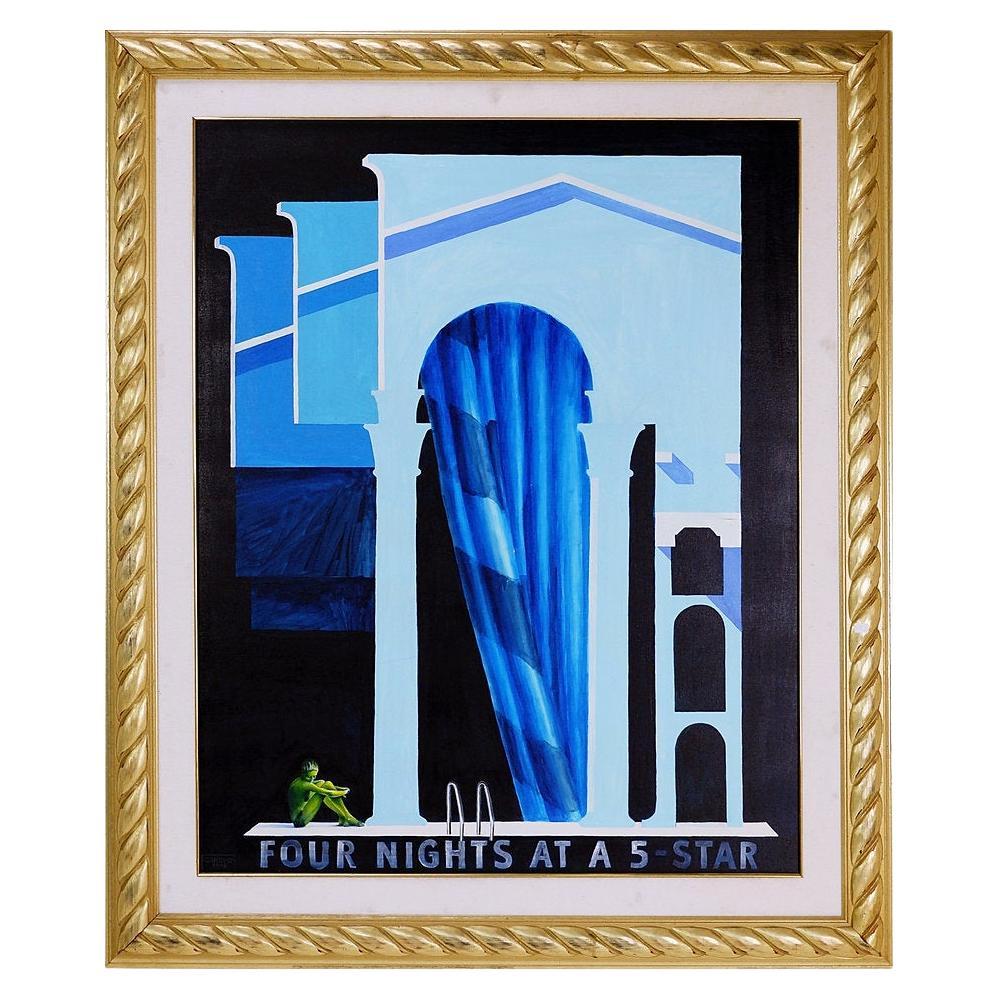 Carlos GRIPPO (Uruguay 1946) "Tepidarium" Olio su tela - Firmato e datato