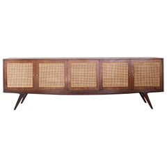 Carlo Hauner et Martin Eisler, Buffet, Caviuna Wood, Cane, Brésil, 1950