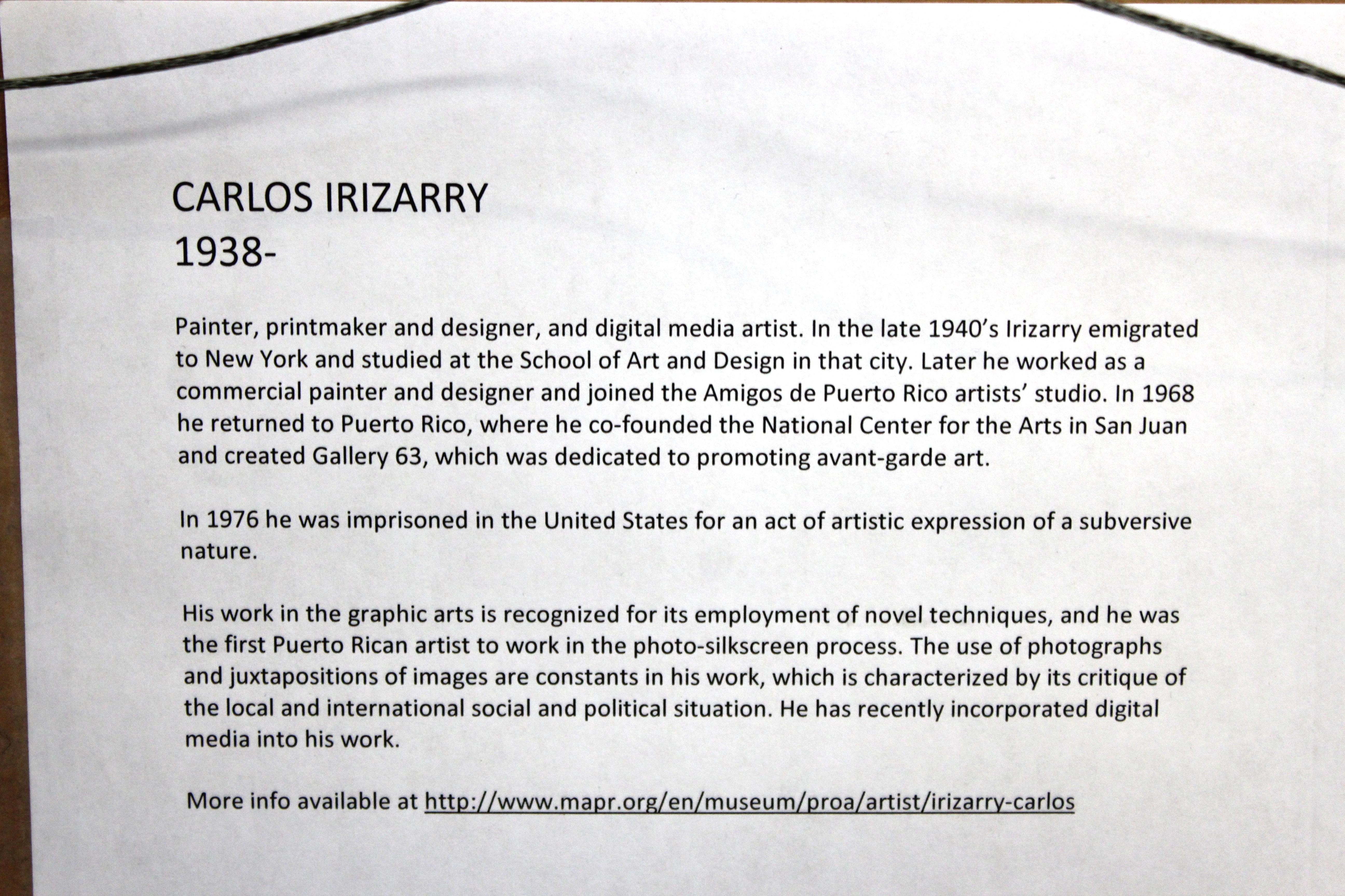 Carlos Irizarry 'Picasso' Pop Serigraph Artist Proof For Sale 4