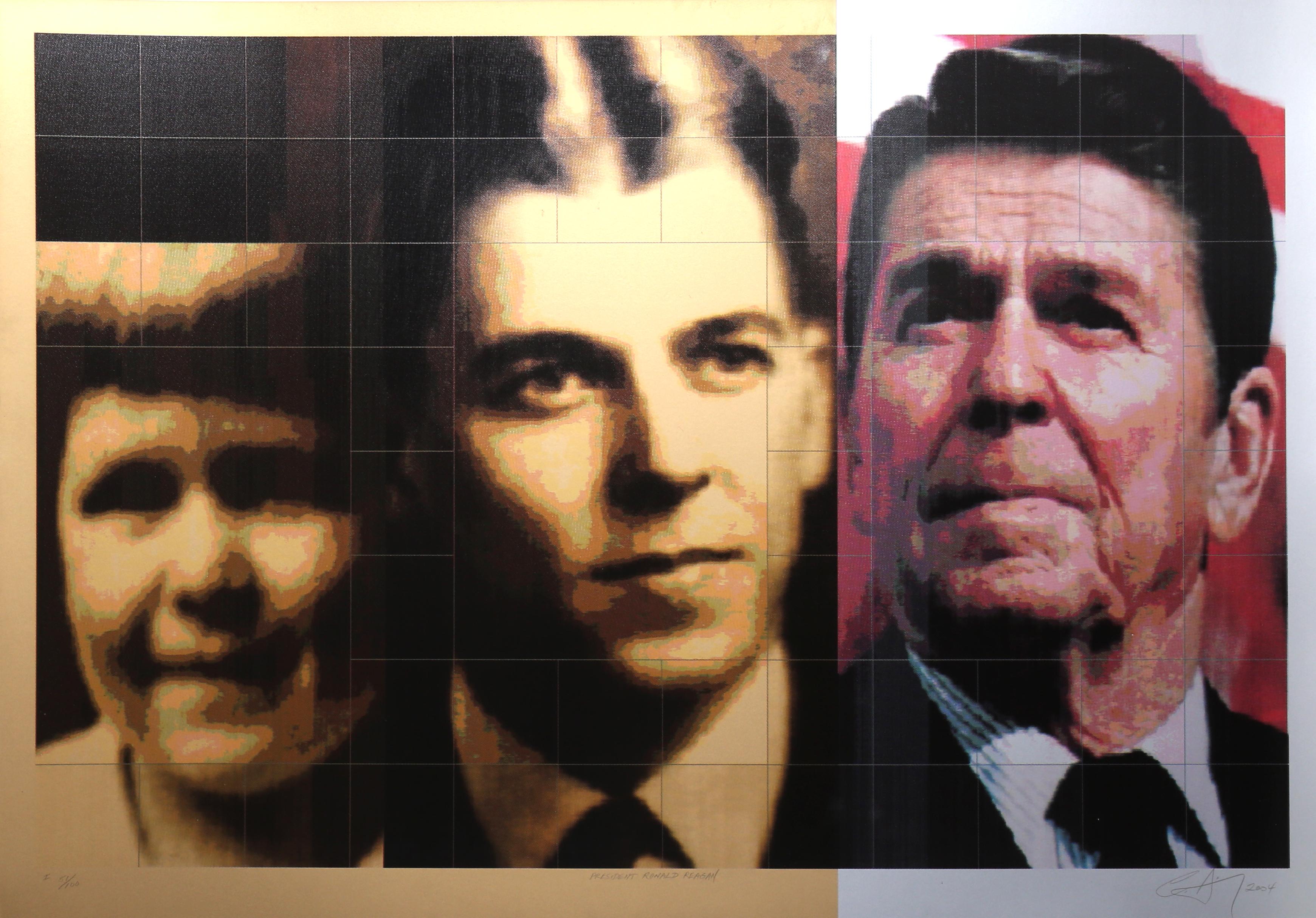 Ronald Reagan, Pop Art Screenprint by Carlos Irizarry