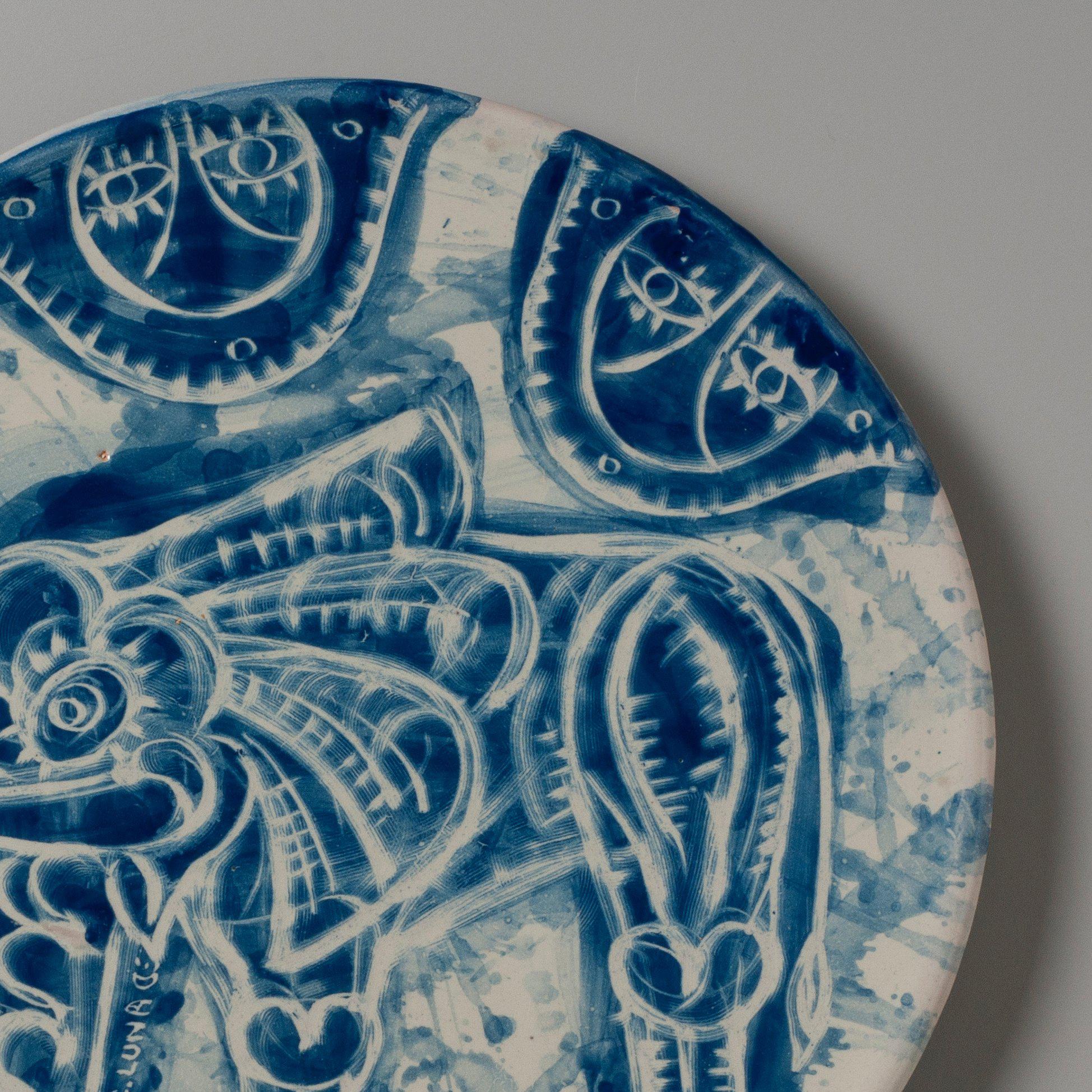 Placa de Talavera - Sculpture Contemporáneo de Carlos Luna