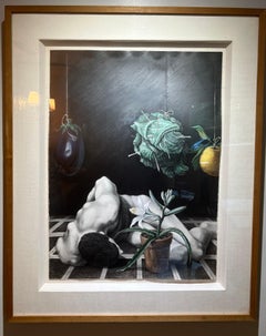 HAVANA Cuba Mid Century Surreal Male Nude Graphic Painting, Gay Interest