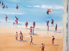 Algarve shoreline IV, Painting, Acrylic on Paper