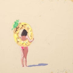 Marina, peinture à l'acrylique sur panneau de bois
