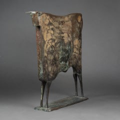 Carlos MATA : "Toro Prestige", Unique patinated bronze sculpture - 2002