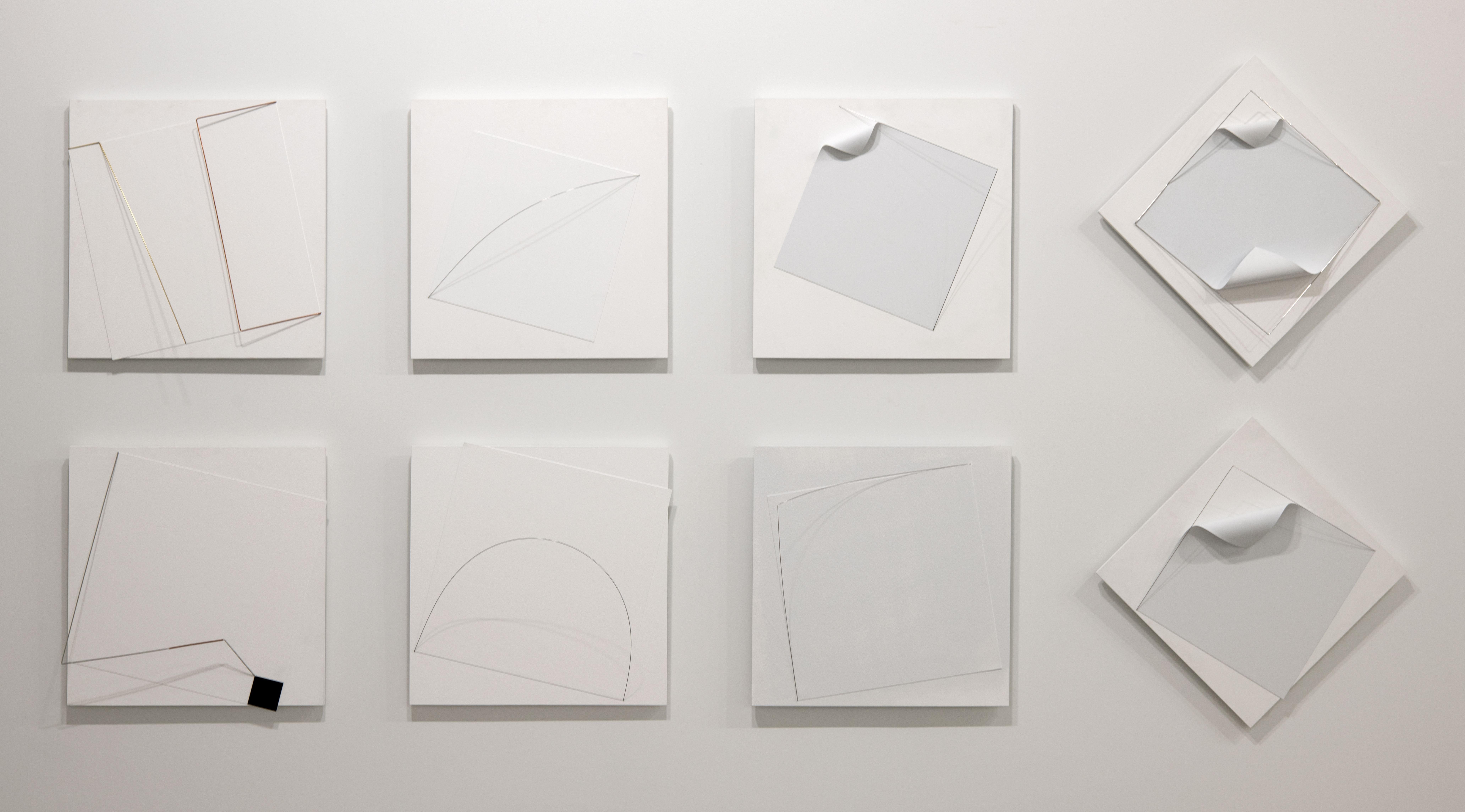 Carlos Medina, Estudio para cuatro Cuatros, Tecnica mista su MDF, 2013 in vendita 8