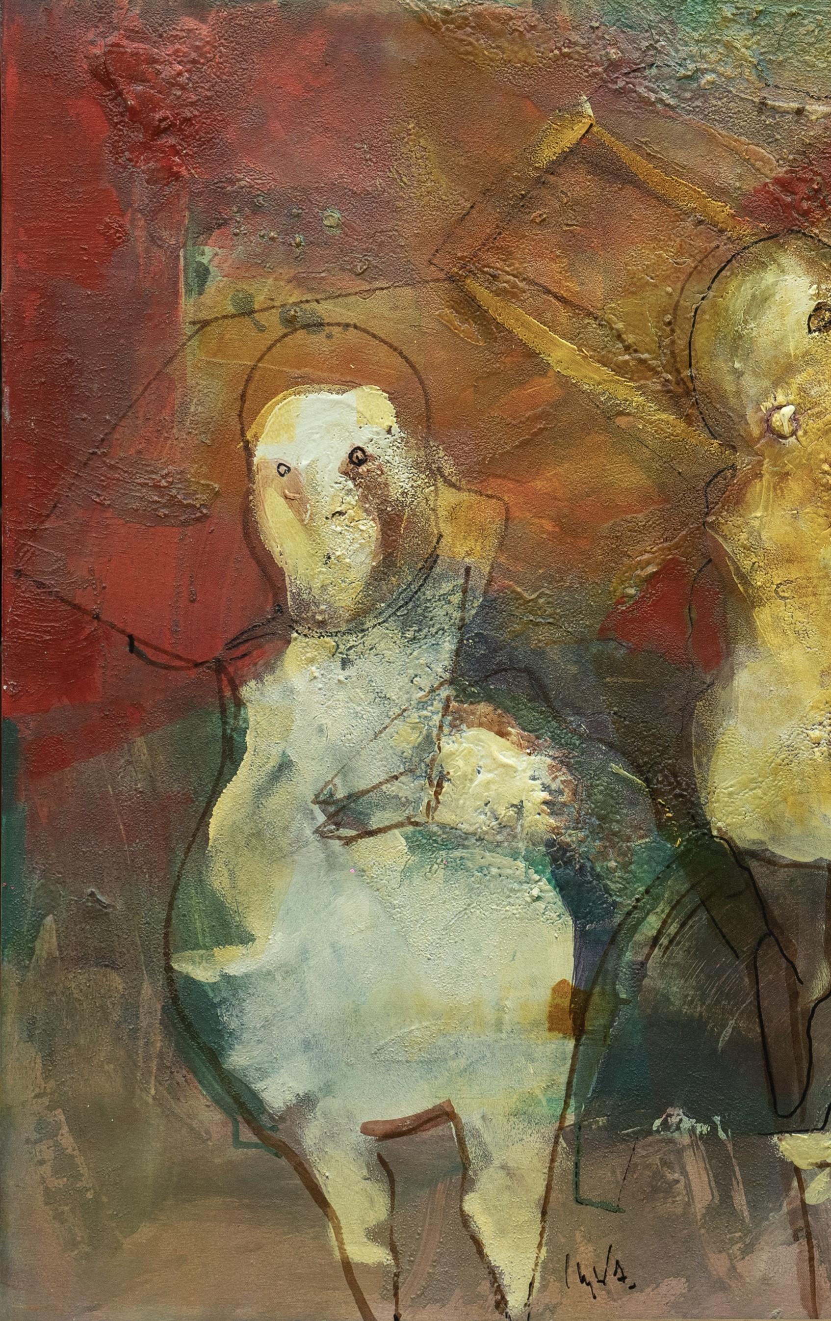 Carlos Mendez 6 Volandas II acrylic painting im Angebot 1