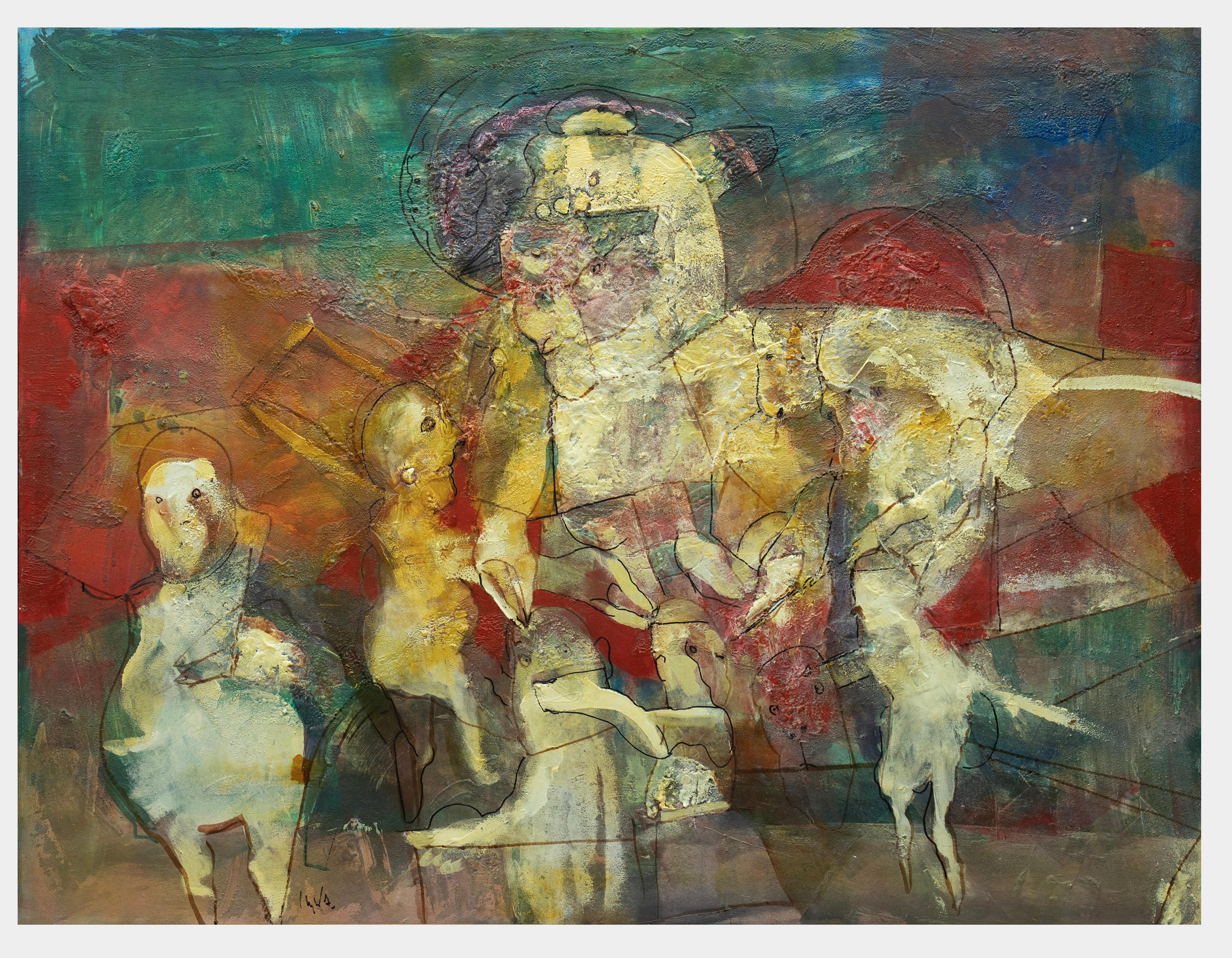 Carlos Mendez 6 Volandas II acrylic painting im Angebot 3