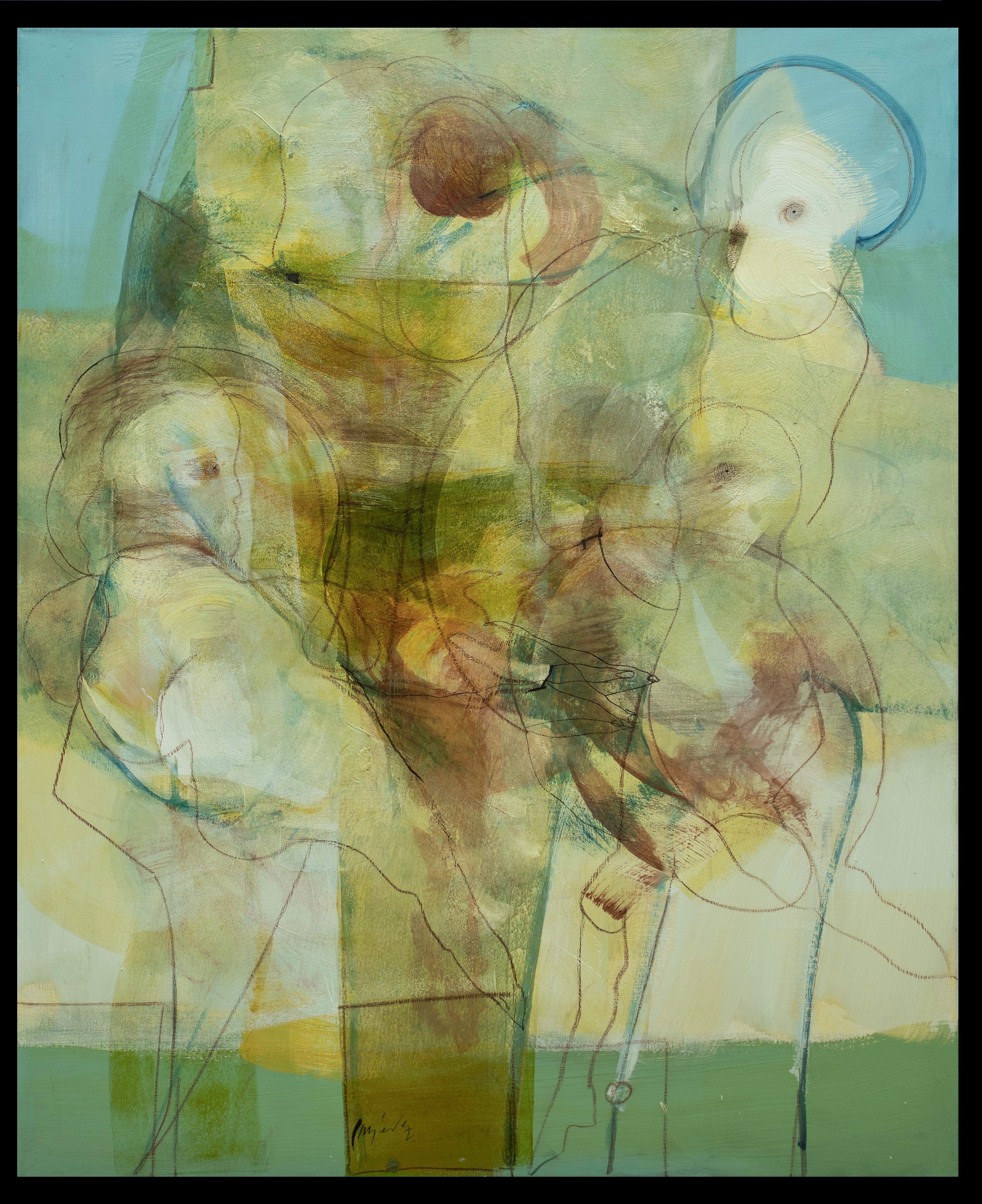 Carlos Mendez  viento I pittura acrilica in vendita 3