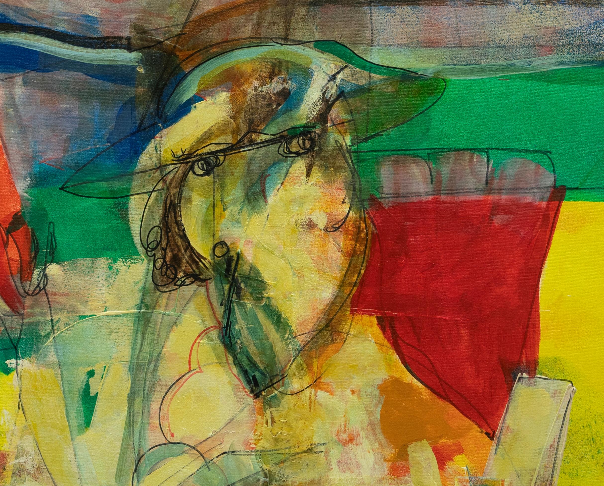 Carlos Mendez Mis sueños acrylic painting For Sale 2