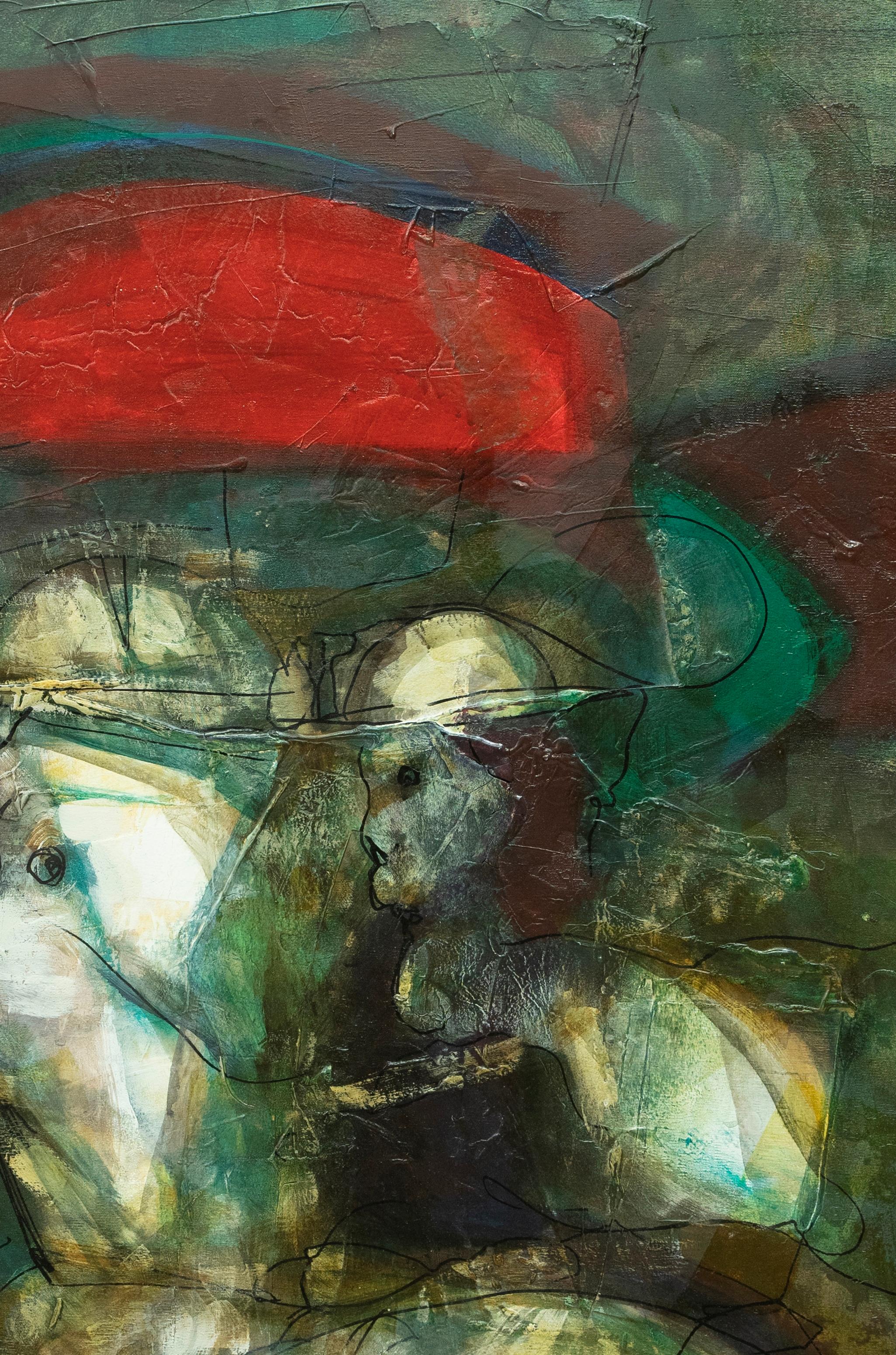 Carlos Mendez Sin Pts II acrylic painting For Sale 2