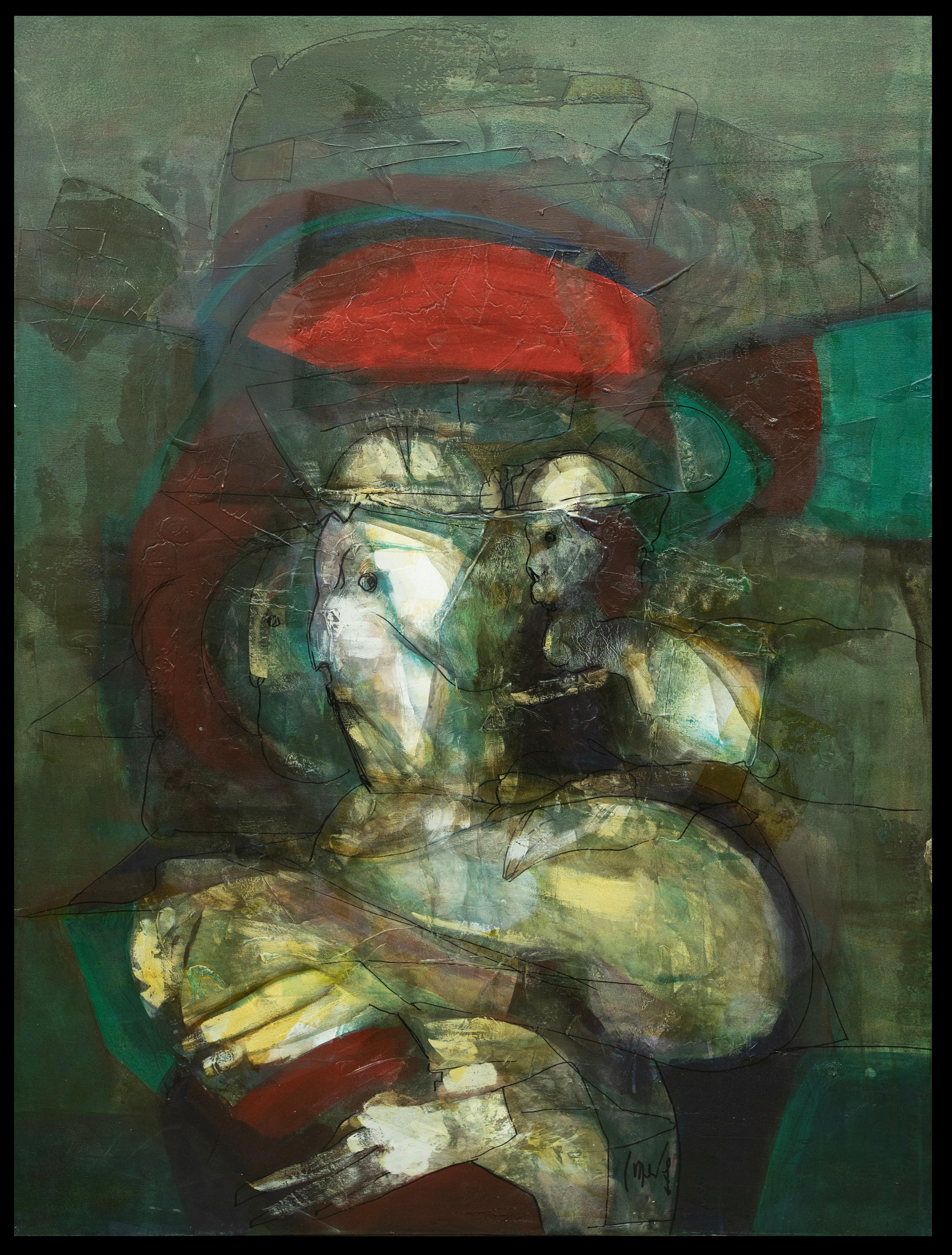 Carlos Mendez Sin Pts II acrylic painting For Sale 4