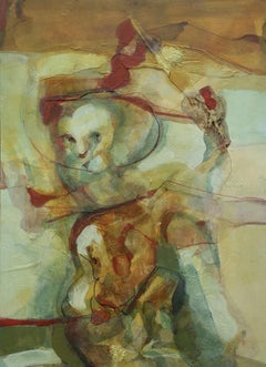 « Duende I » – Peinture acrylique, expressionnisme abstrait, encadrée, années 2000
