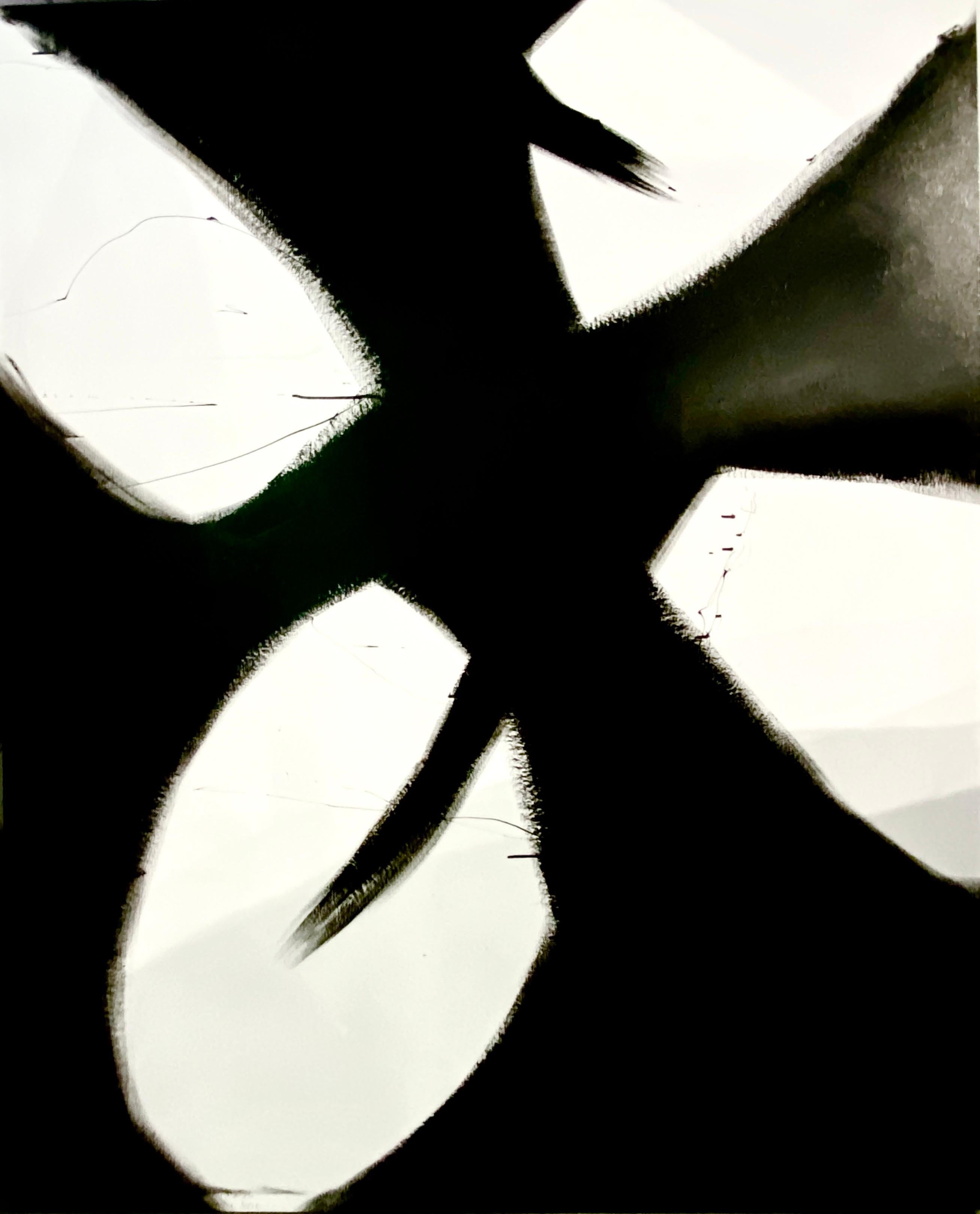 Abstract Painting di Carlos Mercado - Nero astratto M2