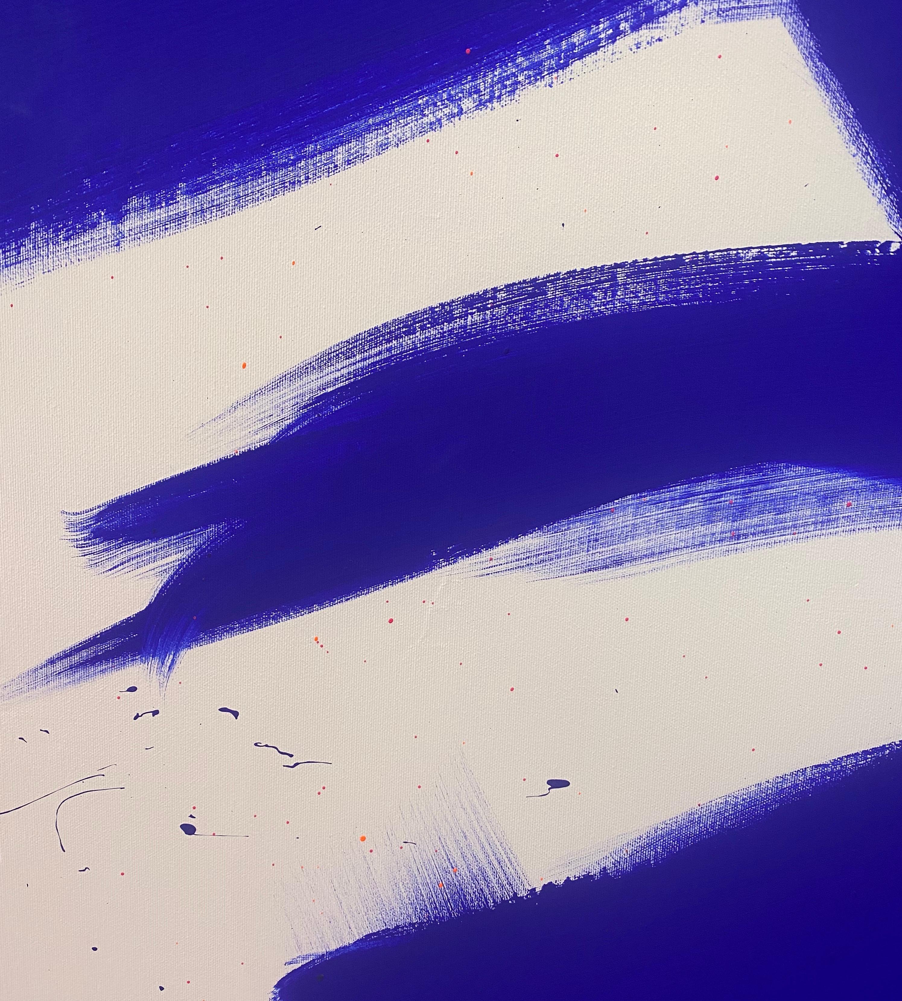 Yves Klein bleu M1 - Abstrait Painting par Carlos Mercado