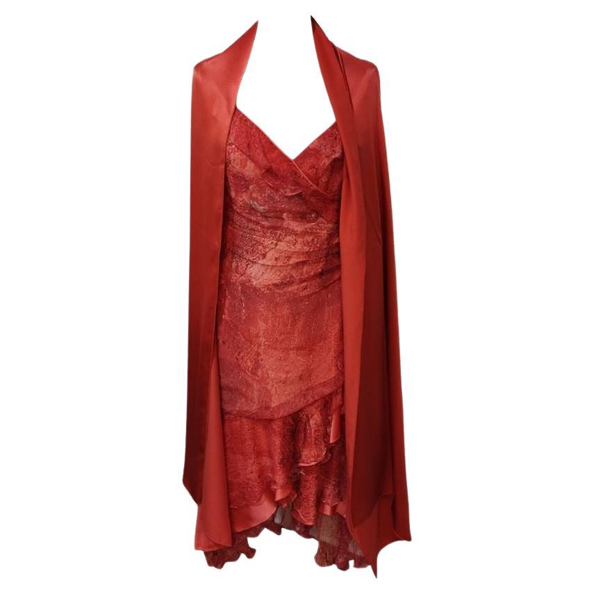 Carlos Miele Silk dress size 42 For Sale at 1stDibs