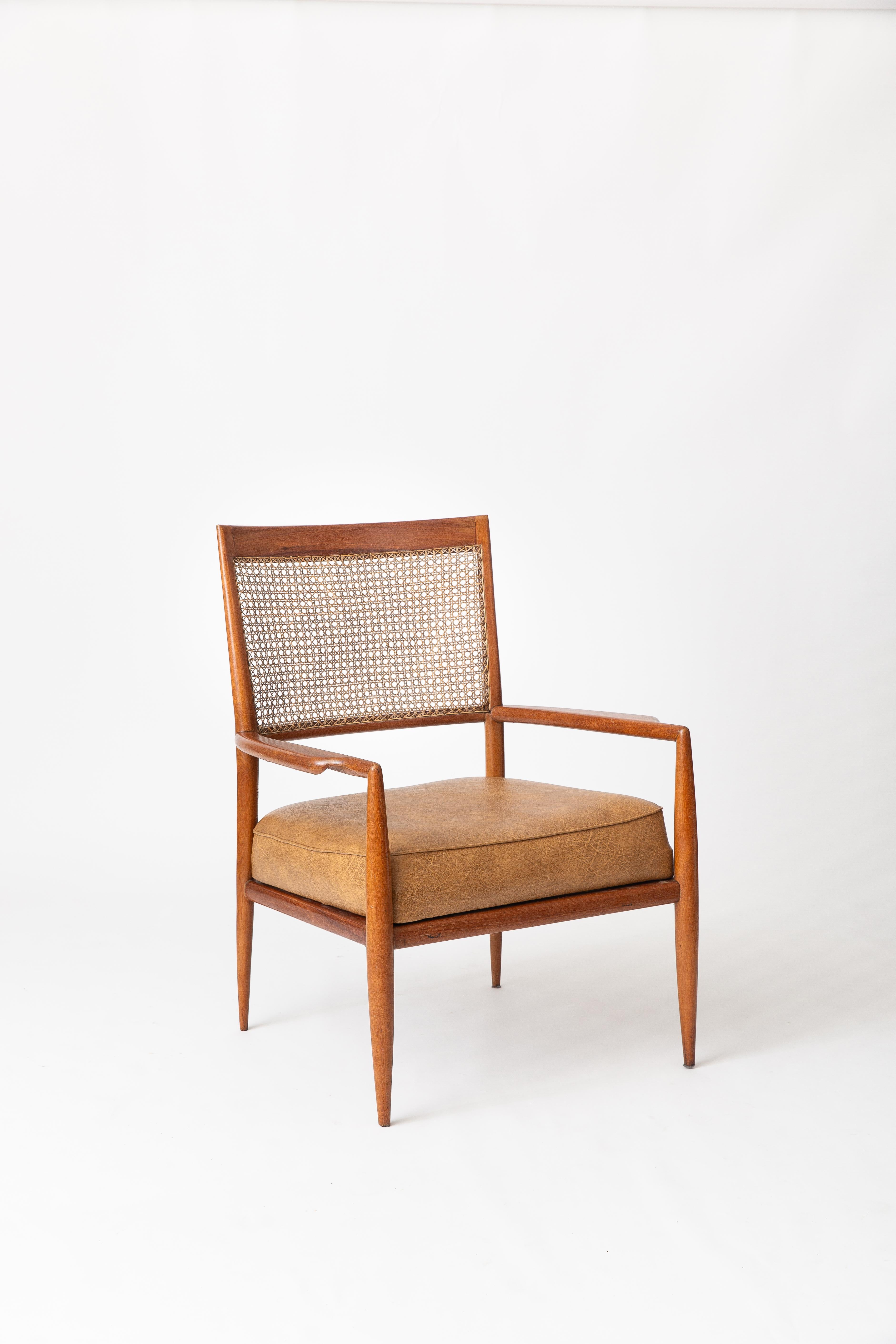 Mid-20th Century Carlos Milan Branco e Preto MF5 Chair For Sale