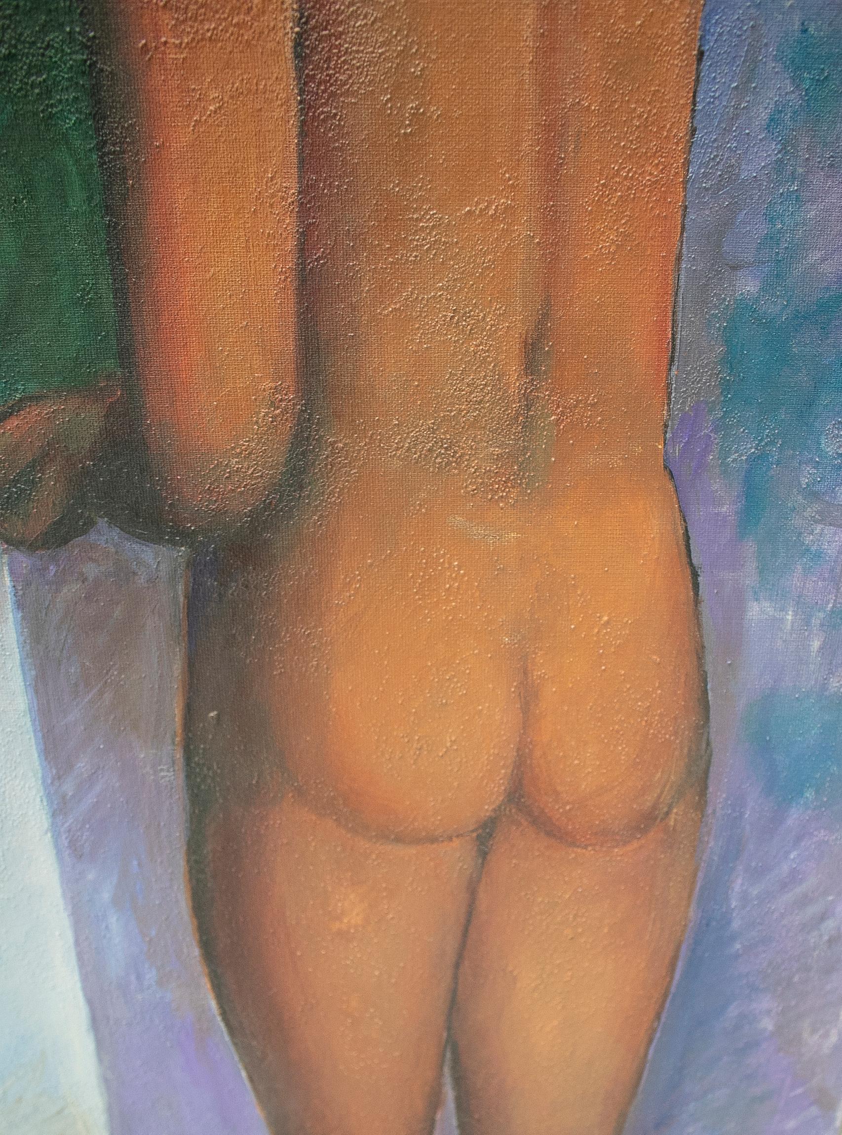 Toile Peinture encadrée « After the Bath » de Carlos Ochagavia, 1999 en vente