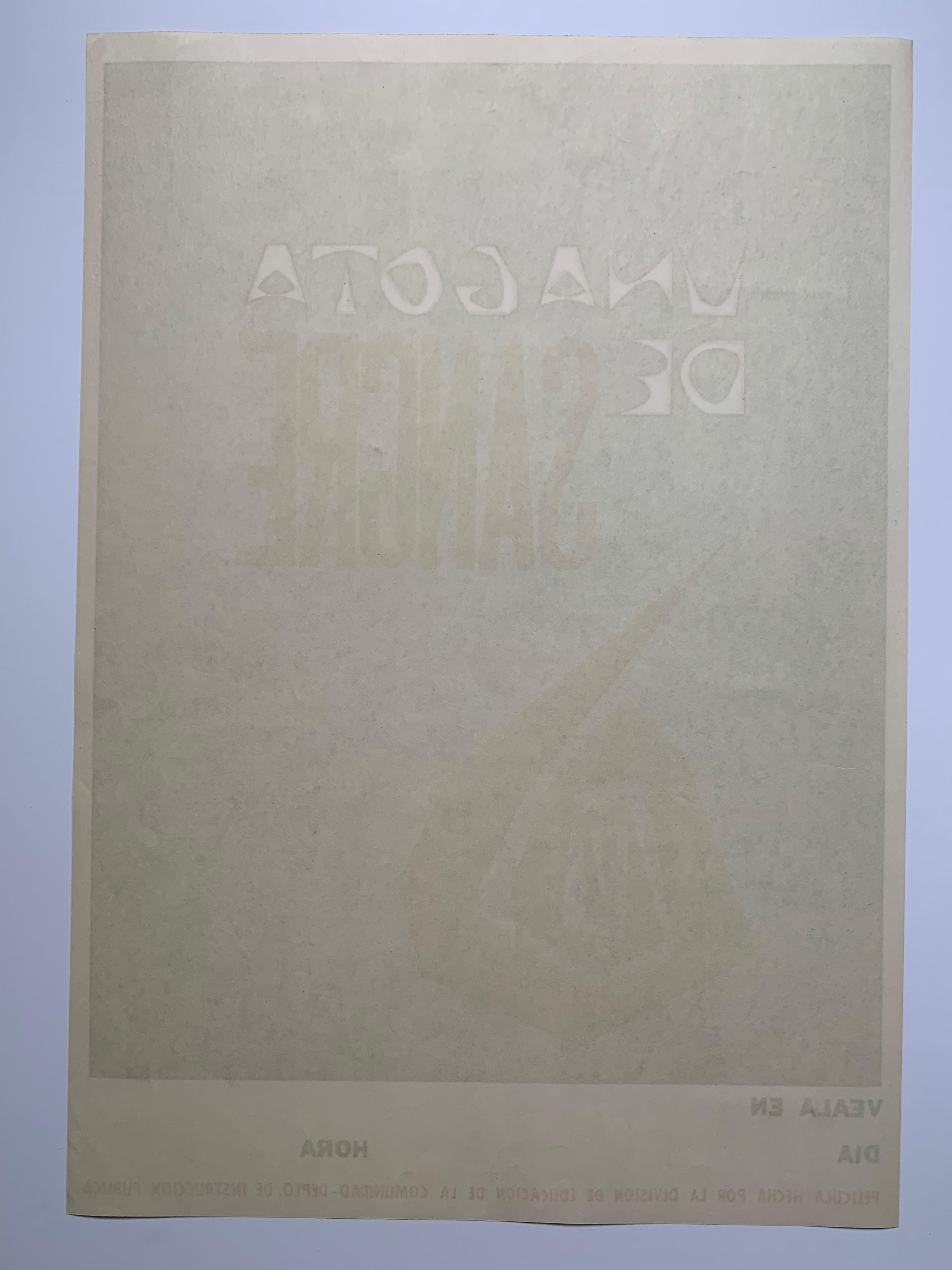 Cartel de Eduardo Vera Cortes Exposición de Antonio Maldonado (artista puertorriqueño) - Print Abstracto de Carlos Osario