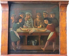 Die Bar: Beschwörung speakeasy era faux naif surrealistische Außenseitermalerei