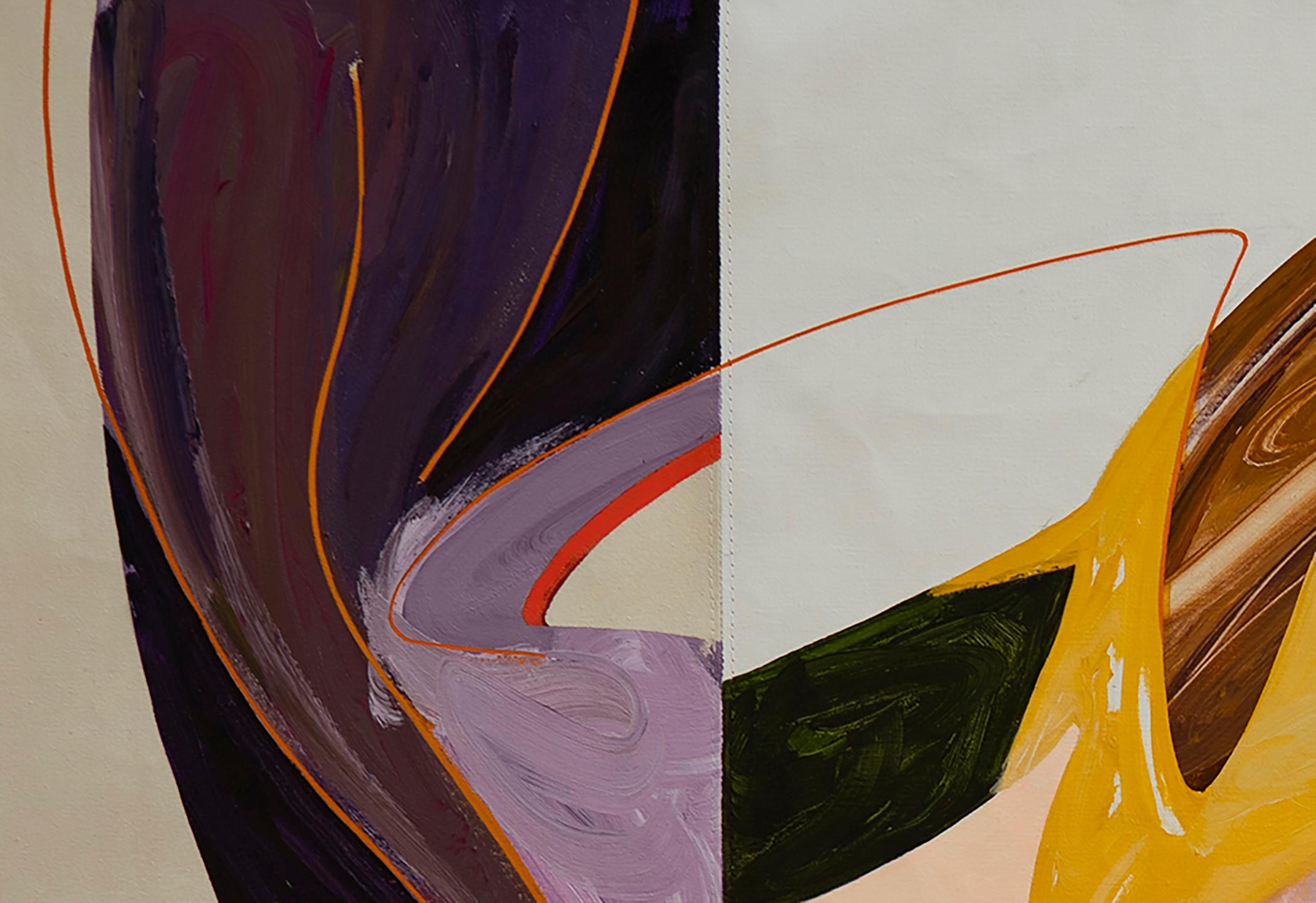 Senza titolo 15 (acrilico astratto su tela, luminoso, texture, gestuale) - Painting Astratto di Carlos Puyol
