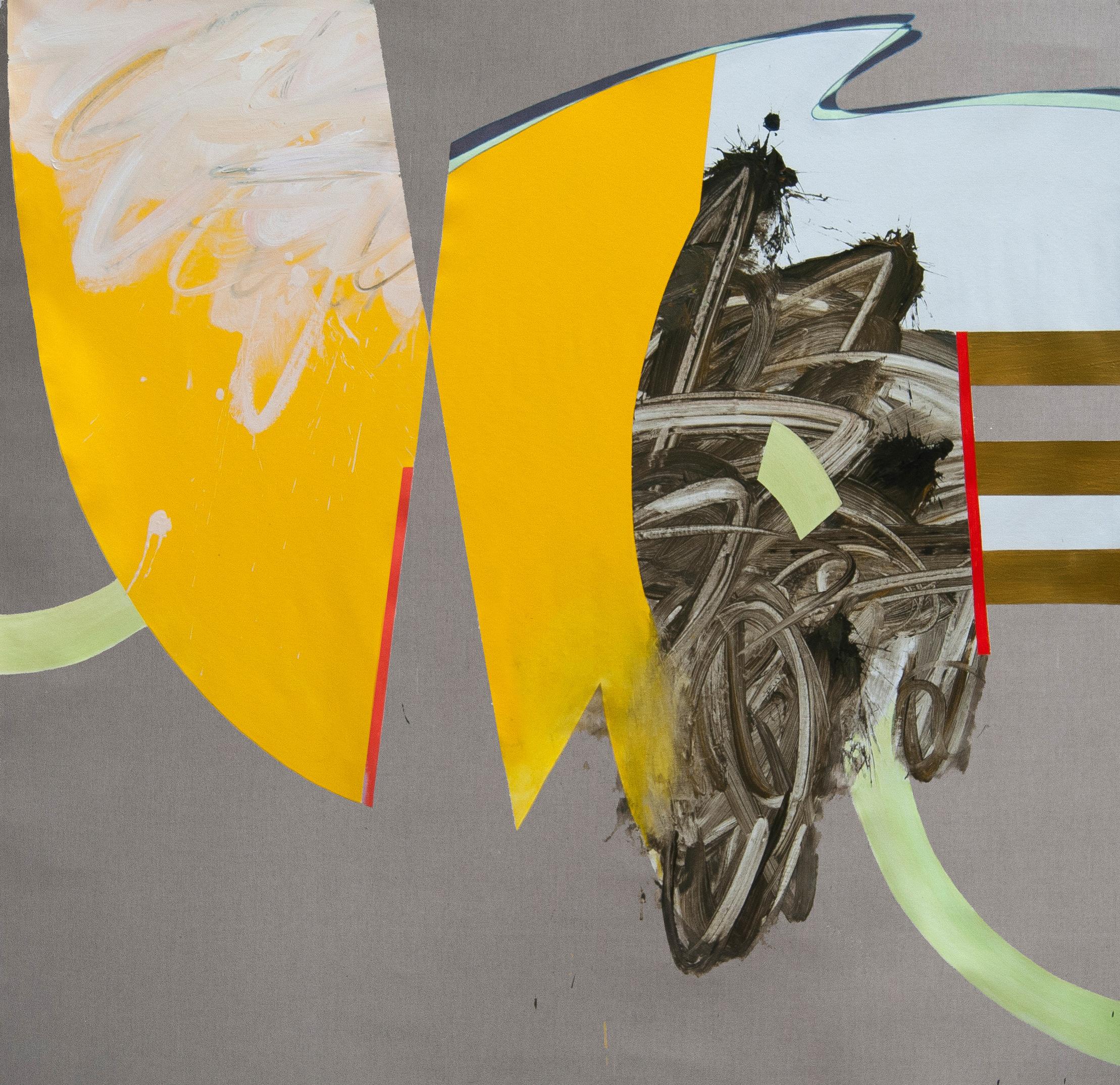 Abstract Painting Carlos Puyol - Sans titre 36, peinture abstraite, colorée 