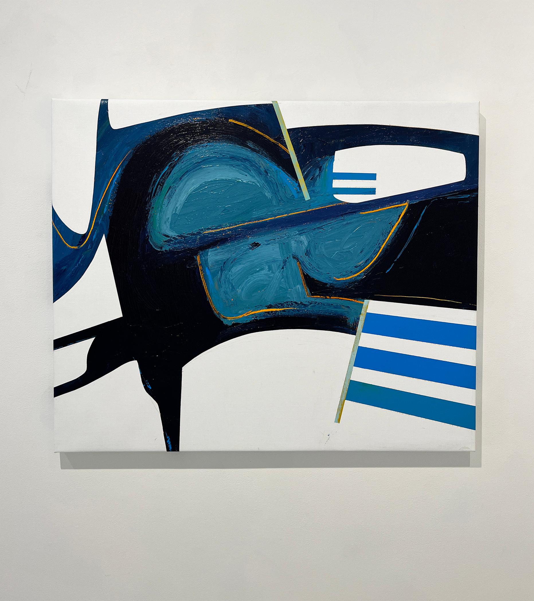 Ohne Titel 47, abstraktes Gemälde, farbenfrohes  – Painting von Carlos Puyol