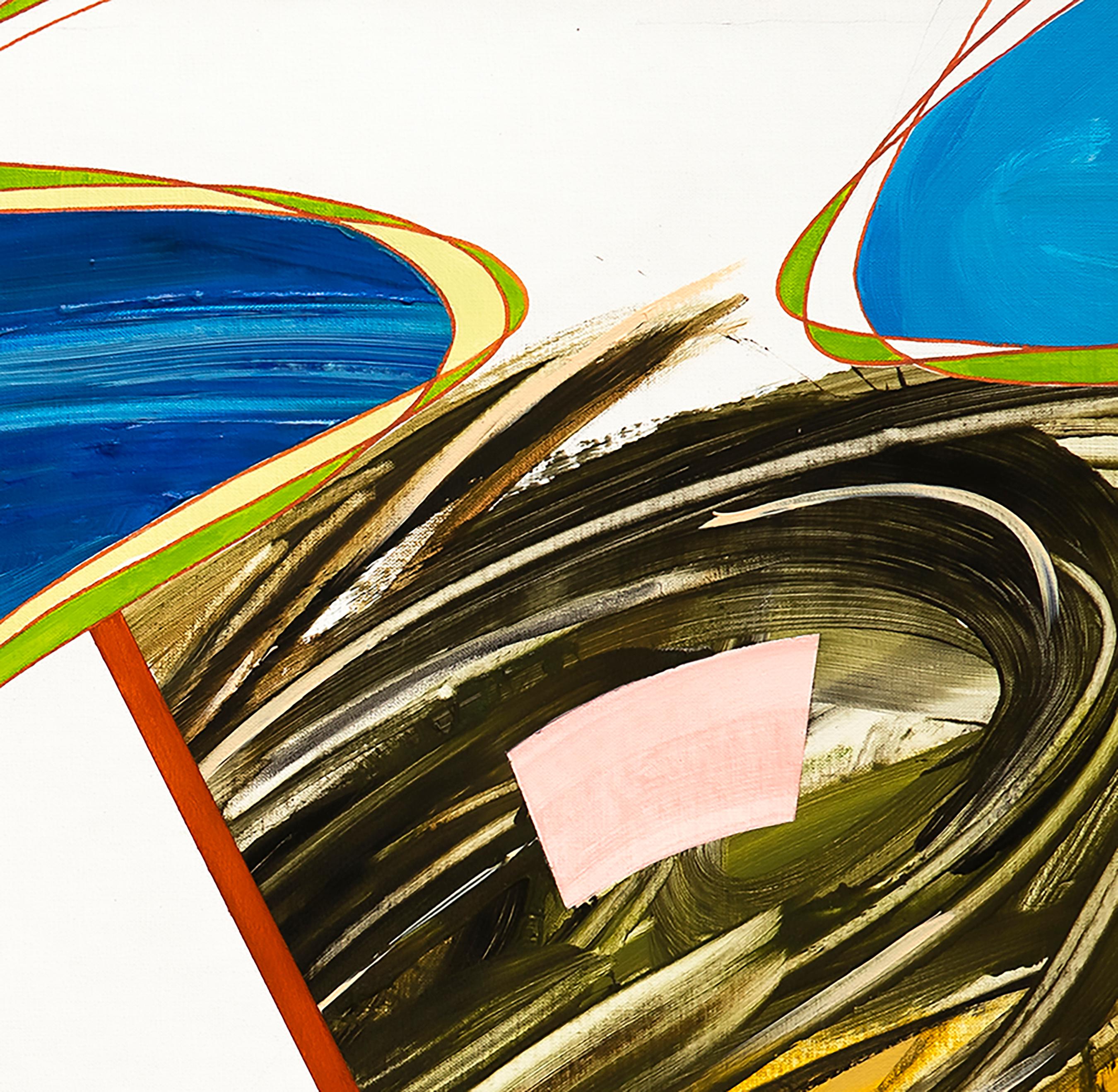 Ohne Titel 52, abstraktes Gemälde, farbenfrohes  – Painting von Carlos Puyol
