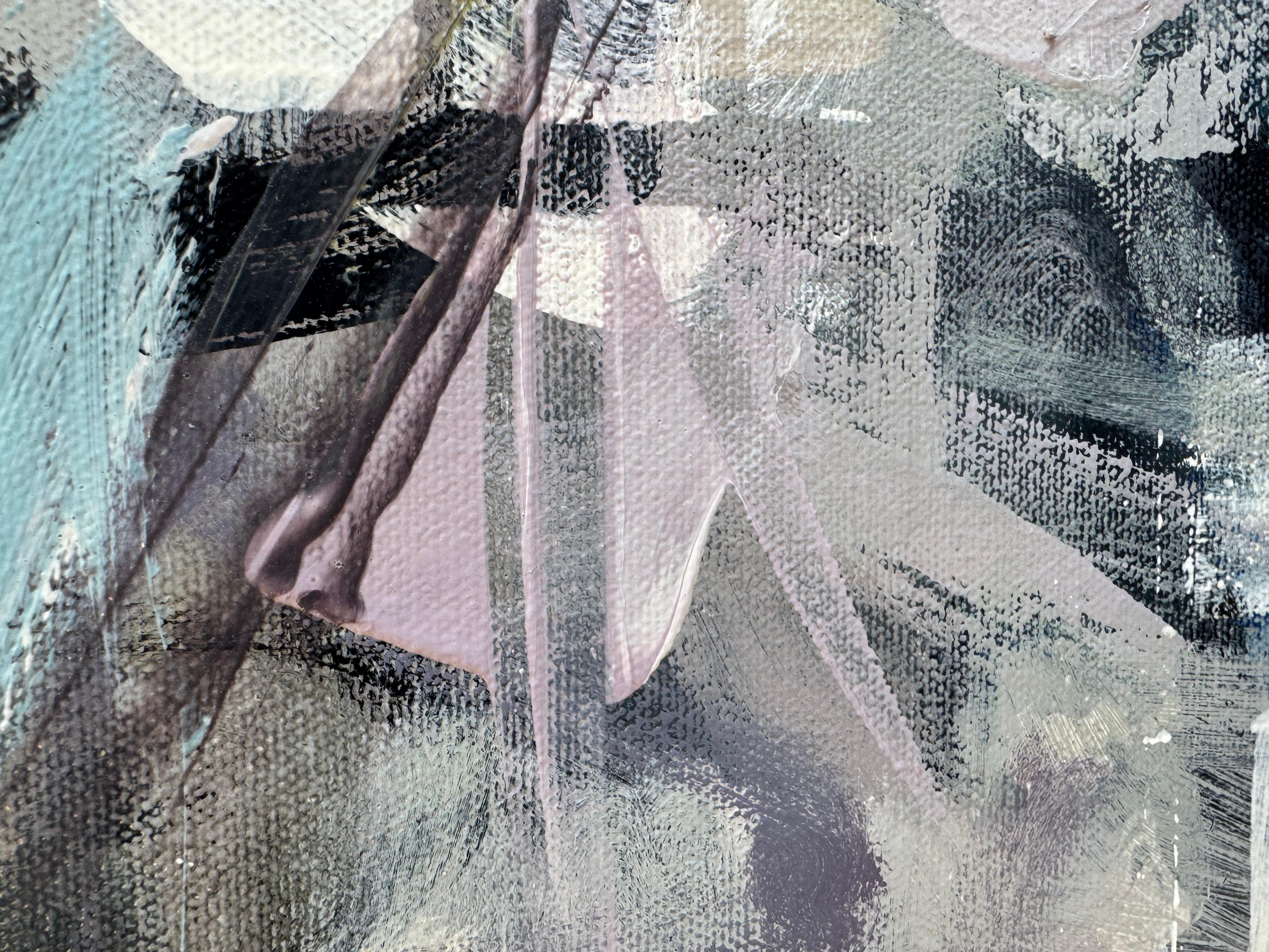 Inlet Beach - Blue Abstract Painting by Carlos Ramirez