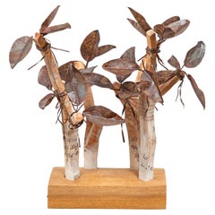 Carlos Ramos, "Mensagem" Scultura in legno e ferro