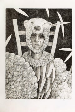 Carlos Rene Aguilera, Cuban, etching, aquatint, 2001