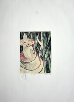 Carlos Rene Aguilera, ¨El cake¨, 2001, Monotype, 26x19.7 in