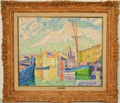 "Harbor, 1906" Oil on Canvas 21 x 25