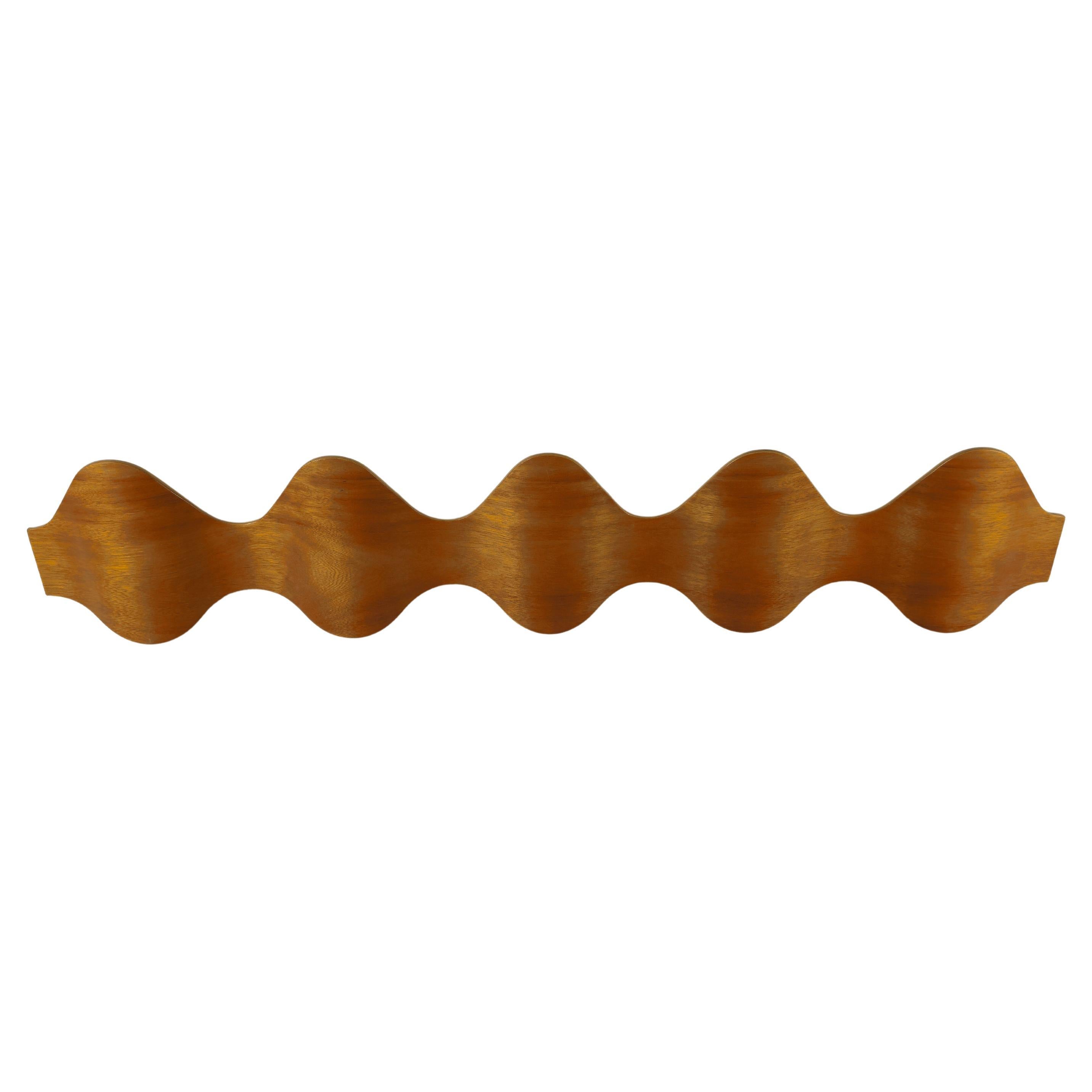 Carlos Riart Spain 1990s Mid-Century Modern Wooden Wall Coat Rack Ona For Sale