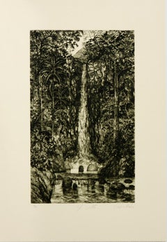 Carlos Rios, Cuban, dry point, engraving, 2010