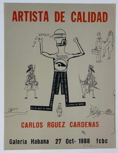 Carlos Rodriguez Cardenas, Cuban, silkscreen, 1988