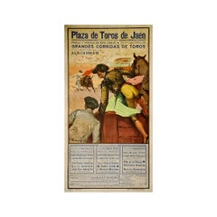 Cartel taurino original de 1935 - Plaza de Toros de Jaén