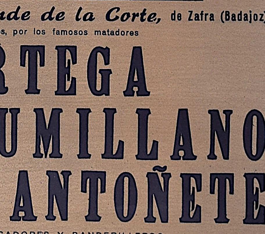 Cartel Taurino con Antoñete - Toledo, 28 de agosto de 1955 - Print Marrón de Carlos Ruano Llopis