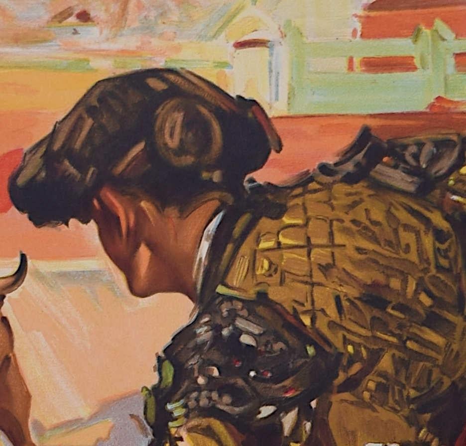 Cartel Taurino con Antoñete - Valencia, 19 de marzo de 1953 - Print de Carlos Ruano Llopis
