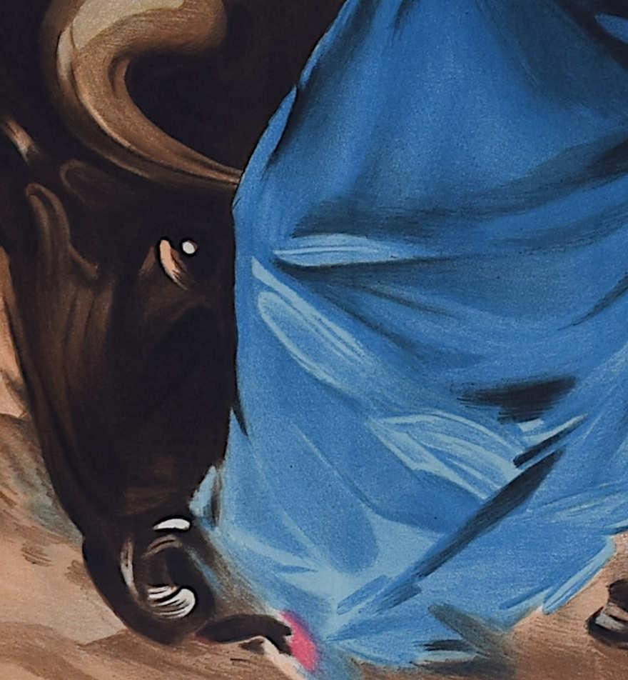 Bullfighting Poster with Luis Miguel Dominguin - Granada, 14 June 1947 - Other Art Style Print by Carlos Ruano Llopis