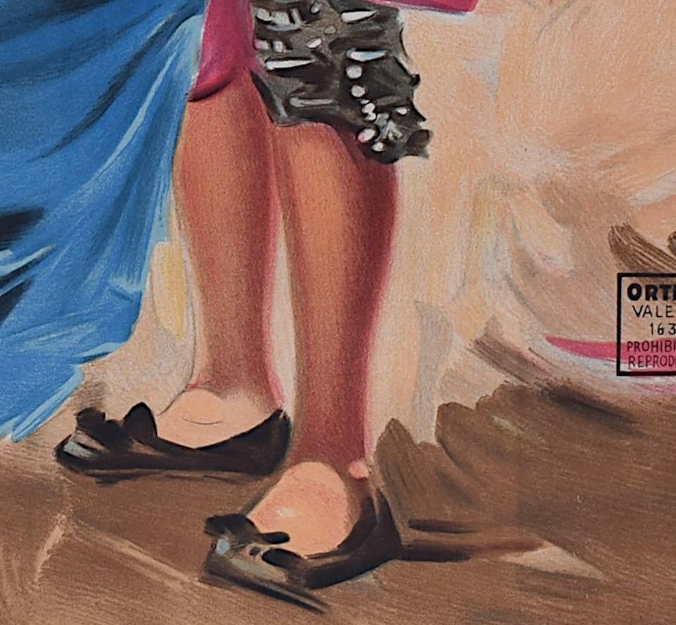 Carlos Ruano Llopis (1878-1950)
Original Vintage Bullfighting Poster
June 1947
107cm x 53cm

Carlos Ruano Llopis was born in 1878 in Orbs, Spain where he would become a celebrated painter and bullfighting poster artist. He began his career in a