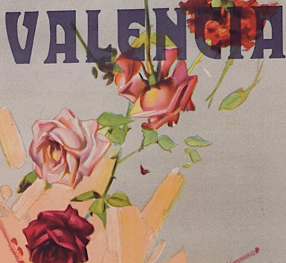 Bullfighting Poster with Manolete - Valencia, 31 July 1941 - Print Altro stile artistico di Carlos Ruano Llopis