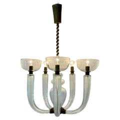 Carlos Scarpa Five Arm Chandelier