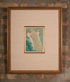 "Elevazione sublime" per Hésperus Litografia in stile liberty di Carlos Schwabe